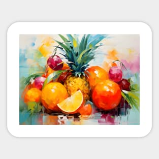 Pictures of fruit to hang in your home Sticker